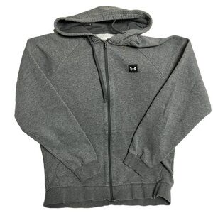 Under Armour Rival Fleece Mens FZ Grey Hooded Jacket!!(Md)